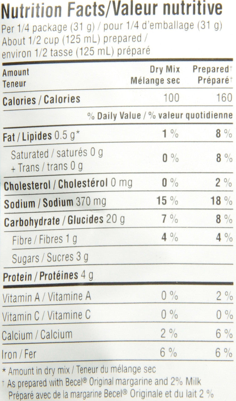 Knorr Sidekicks Creamy Parmesan Pasta 124g - Imported from Canada